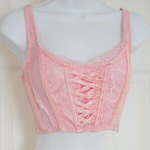 SugarThrillz Blush "Gilded Beauty" Bustier Top Size SMALL